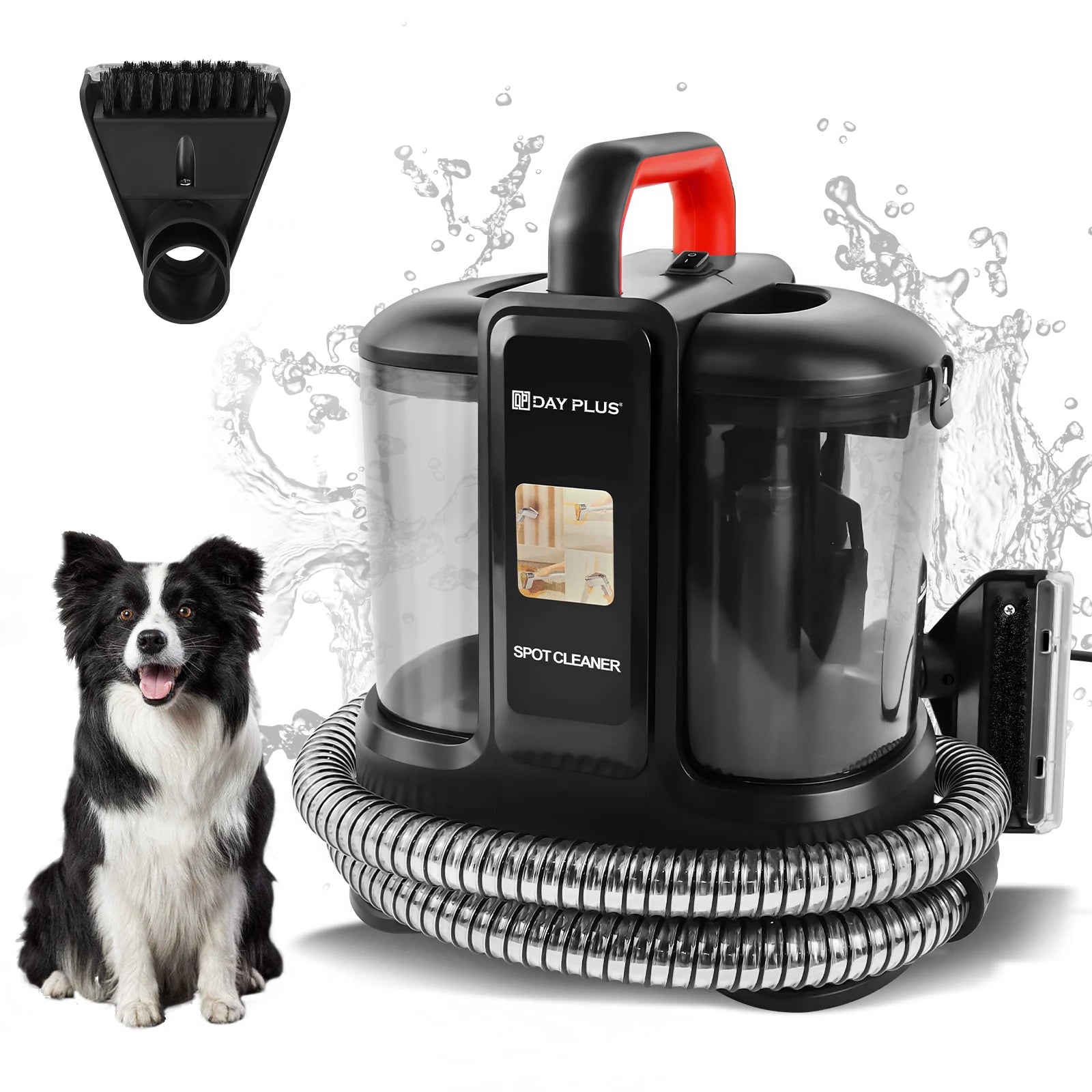 Tidesmit portable spot cleaner machine for carpet, upholstery, car seats, and stubborn pet stain removal