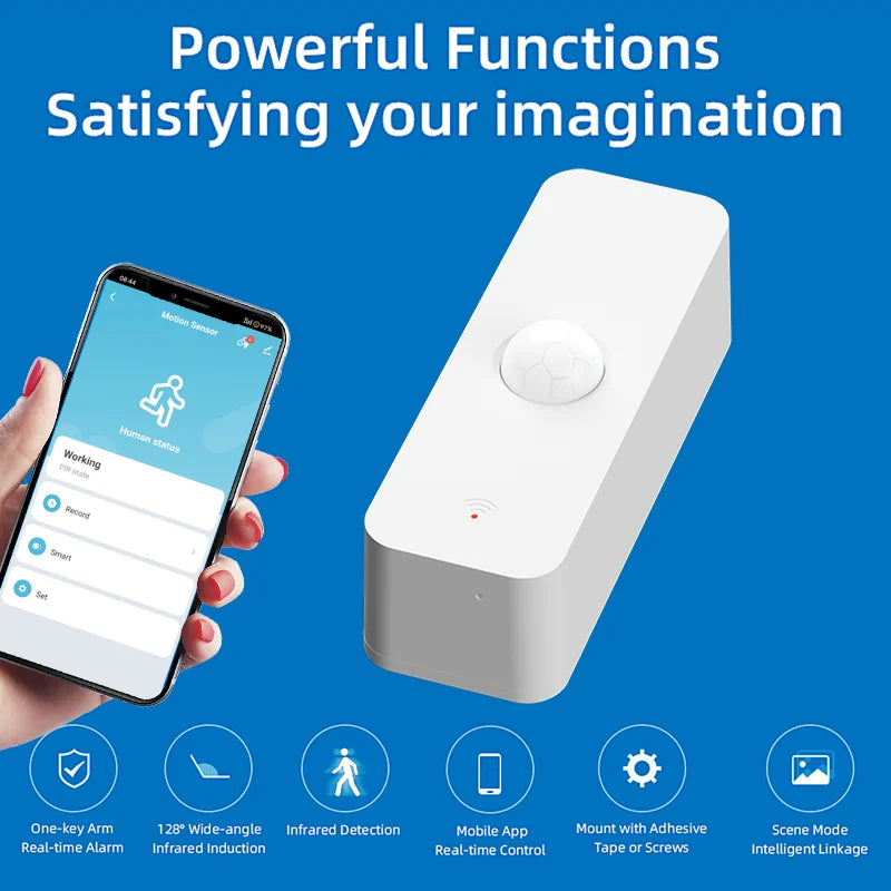 PIR Motion Sensor WiFi Smart Home Security Alarm by Tidesmit Tidesmit