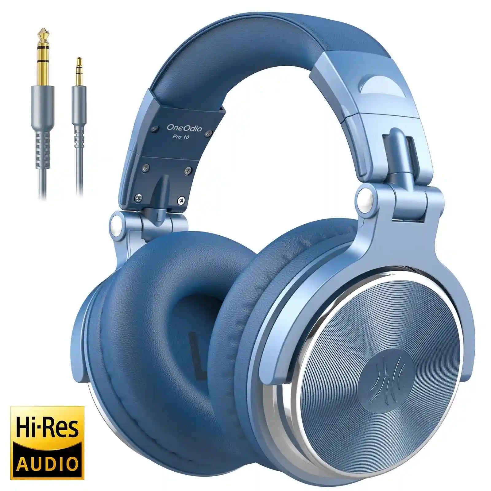 Wired Studio Monitor Headphones: Over-Ear Audio with Low Latency Sky-Blue Tidesmit