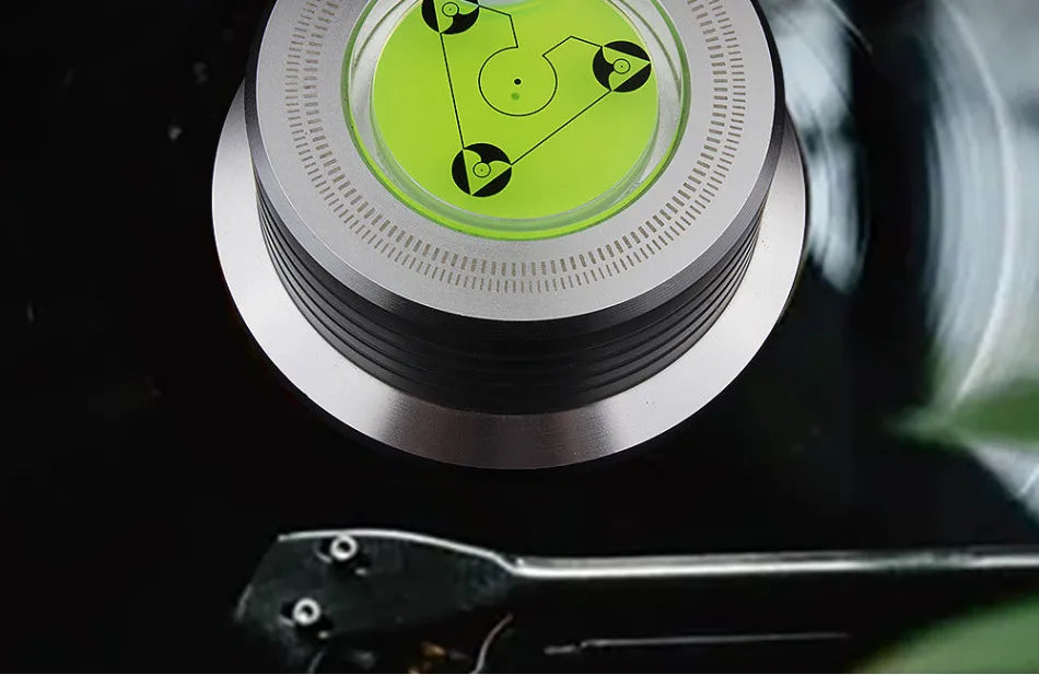 50Hz LP Vinyl Record Player Universal Music Player Aluminum Alloy Disc Turntable Stabilizer With Level Accessories Weight Clamp