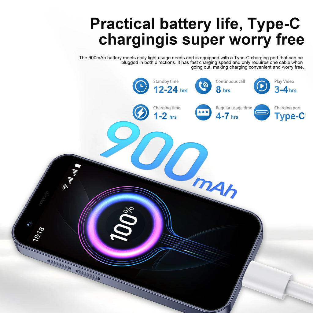 SERVO 18SE mini Smartphone 3.0inch HD Display 3G WCDMA 2GB+16GB GPS Android Small Portable Cellphone Dual SIM Standby Play Store