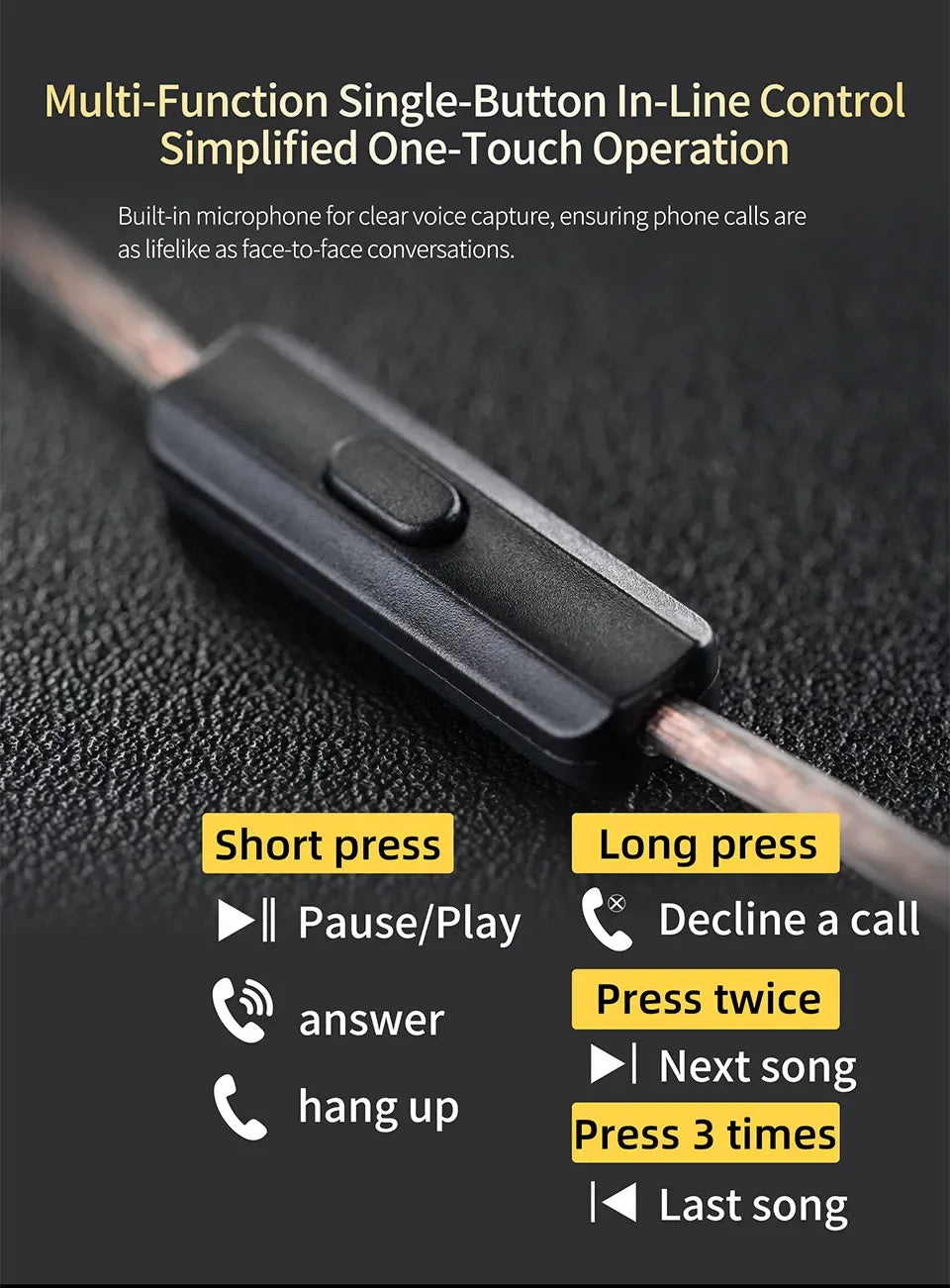 Tidesmit EDX Lite HiFi Bass In-Ear Monitors with Microphone Tidesmit