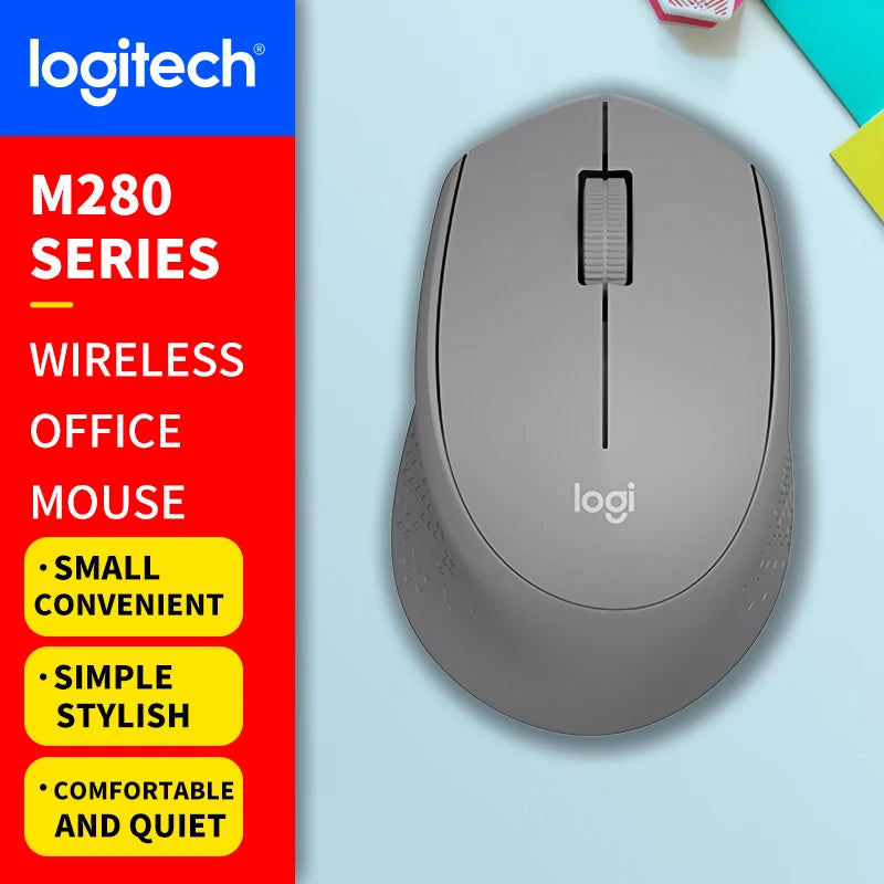 Logitech (M) Series Wireless Wired Office Mouse for Laptops, Quiet and Portable for Business and Home Use M650 M350 M350P M185
