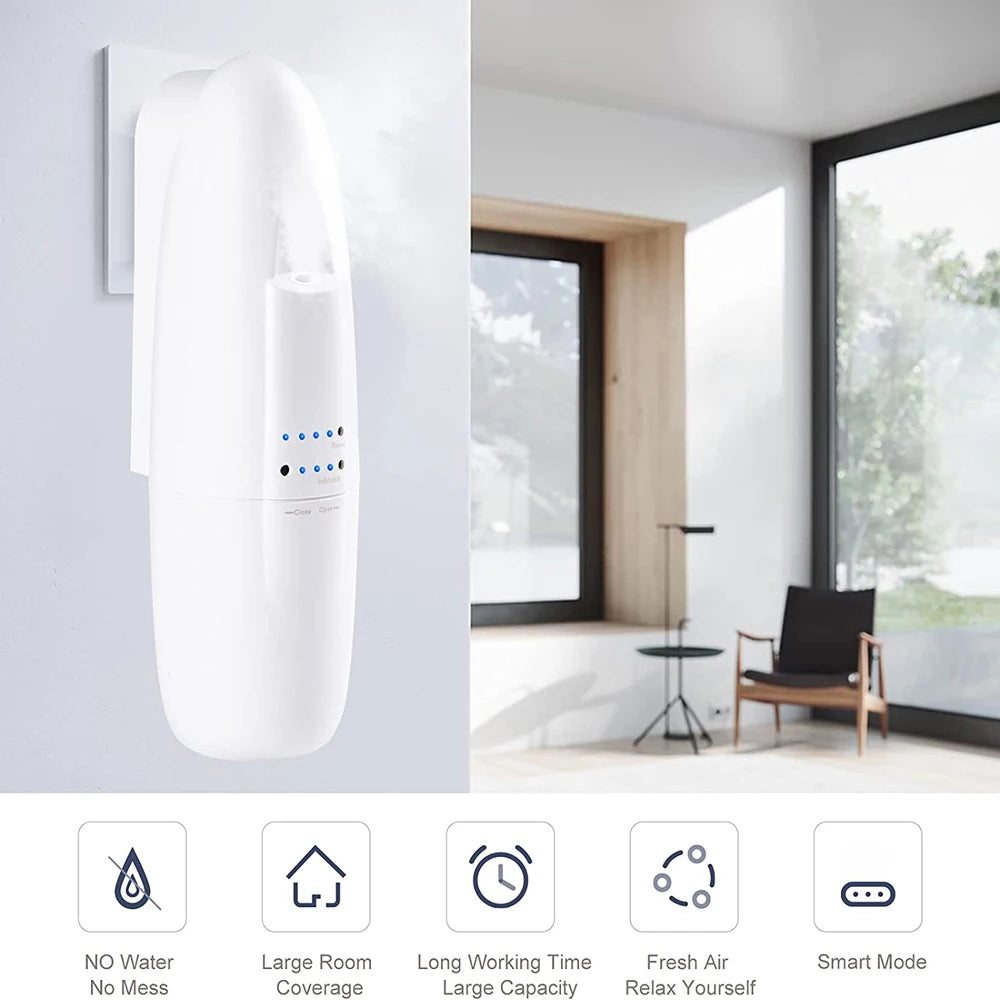 Wall-Mounted Aroma Diffuser Waterless Electric Fragrance Machine Bluetooth Control Essential Oil Home Scent Diffuser Machine
