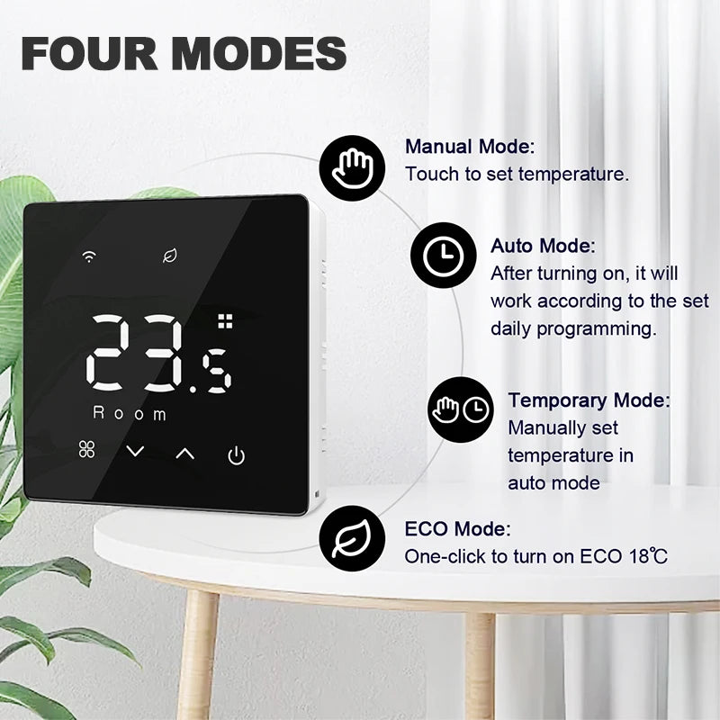 Tuya Smart Thermostat Water Gas Boiler WiFi ZigbeeBattery Wireless Floor Heating Temperature Remote Controller Google Home Alexa