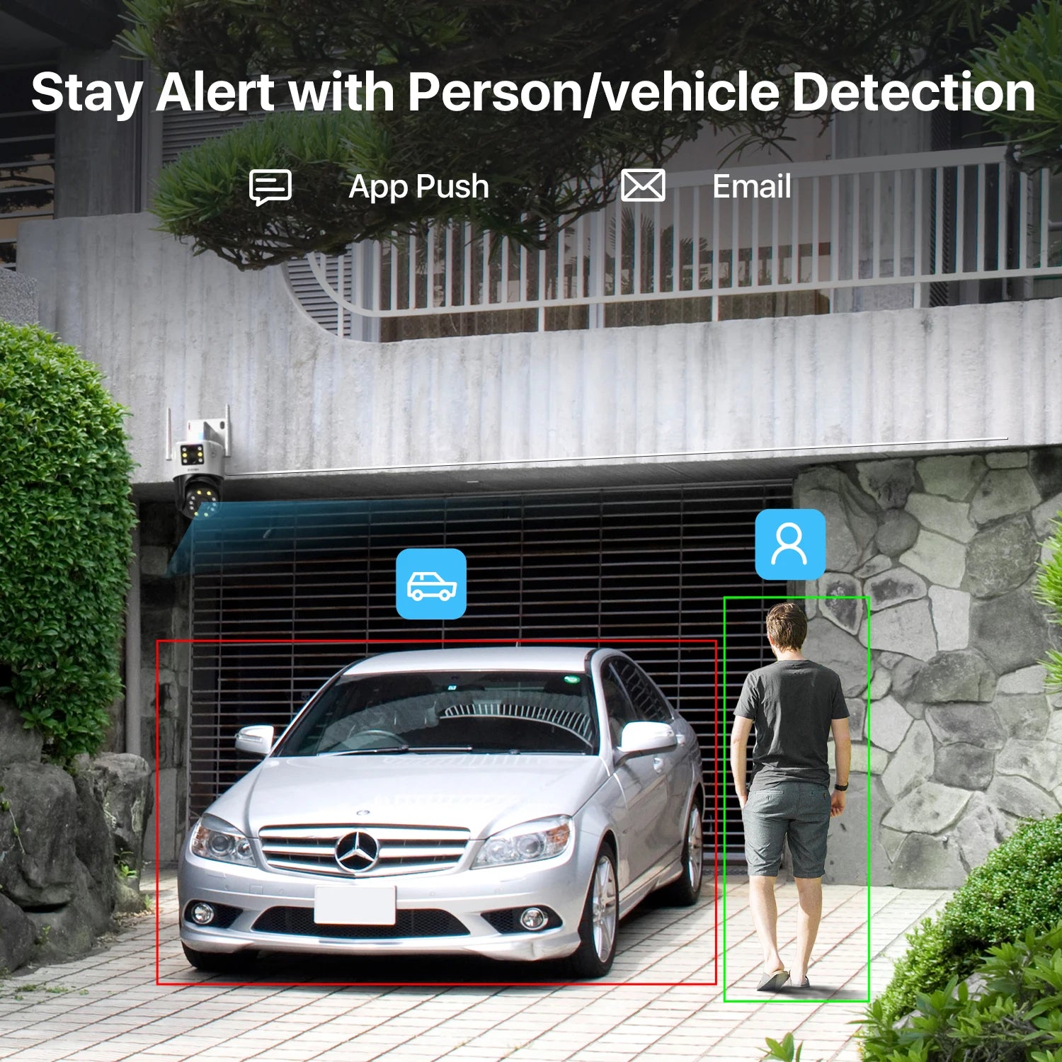 ZOSI C298 8MP/4MP Dual-Lens Wired WiFi PTZ Security Camera Outdoor Wide Angle 8X Hybrid Zoom AI Detection 360 Surveillane Camera