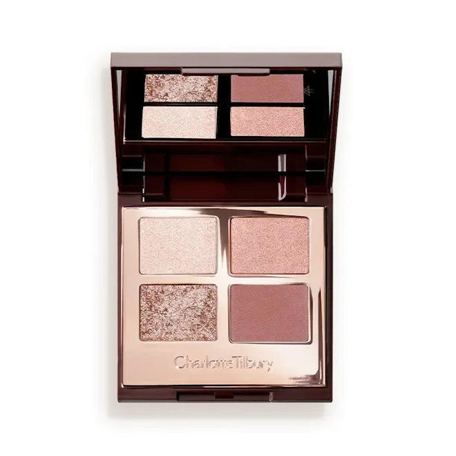 Tidesmit two-color heart blusher and waterproof eyeshadow palette in multi-shade swatch for long-lasting face makeup
