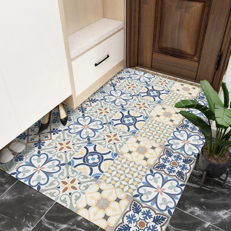 29 Styles Thickened Frosted Tiles Floor Sticker Kitchen Bathroom Home Renovation Wallpaper Waterproof Non-slip Art Wall Decals