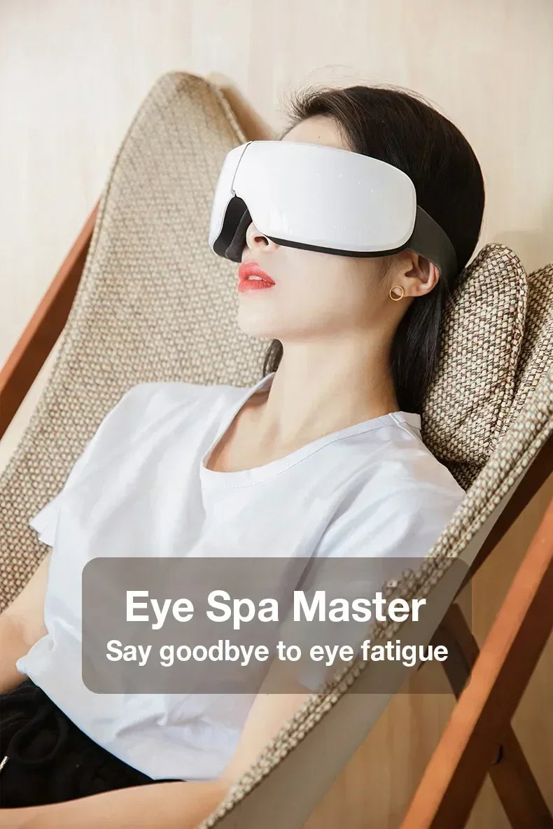 4D Eye Massager with Heat and Bluetooth - Portable Wellness Tool Relaxation Treatment Tidesmit