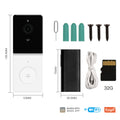 MOES Tuya Smart WiFi Video Doorbell Camera with 2-Way Audio Intercom, Night Vision & Wireless Door Product Home Security