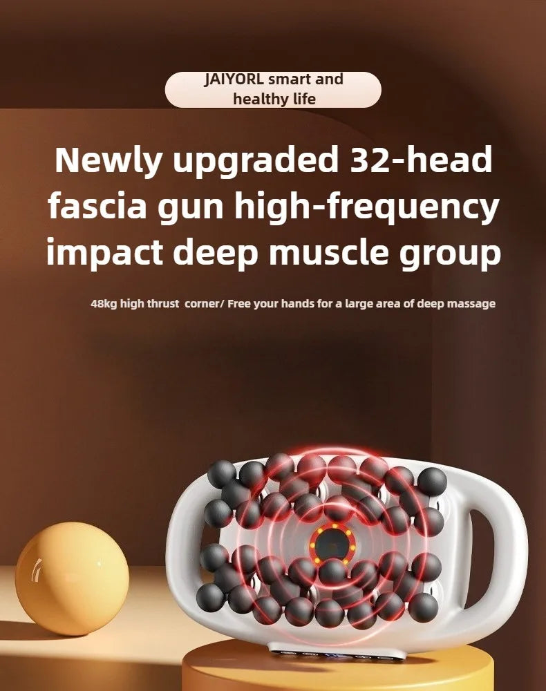 Massage Gun Deep Tissue Muscle Massager - 32 Intensity Levels (Grey) Relaxation Treatment Tidesmit