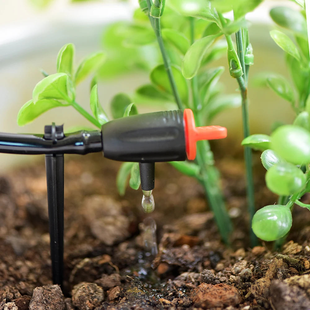 5-50Pcs Adjustable Irrigation Drippers Sprinklers 1/4'' Emitter Dripper Micro Drip Irrigation Sprinklers For Watering System