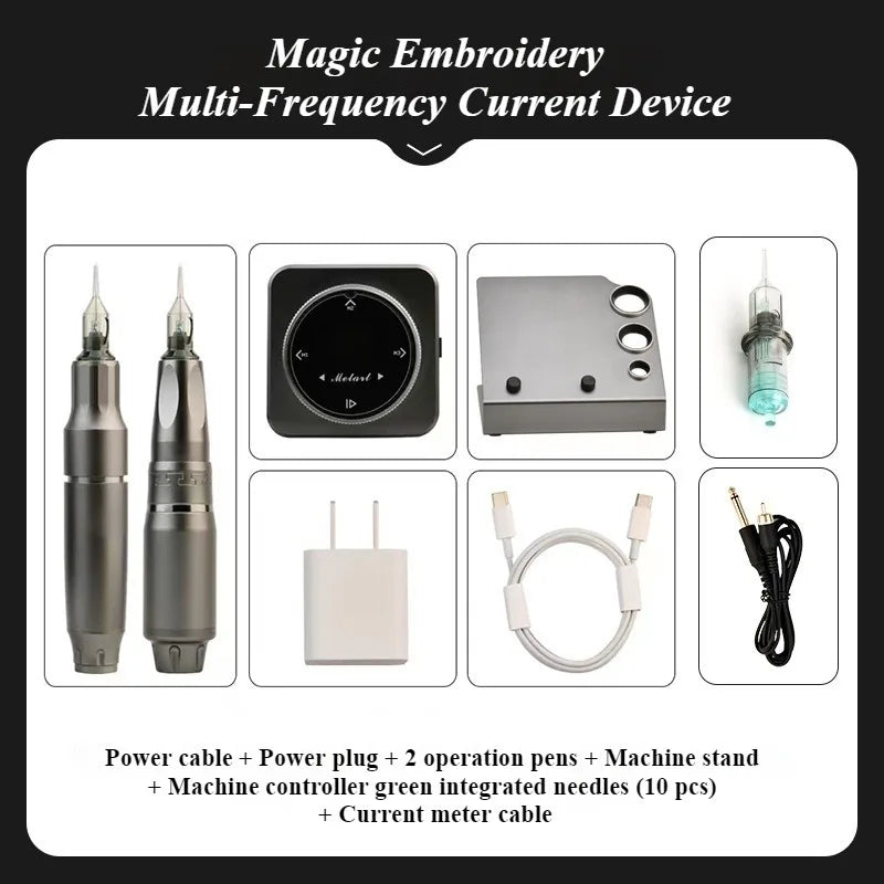 Tidesmit PMU Machine for Brows and Lips | Professional Microblading Pen Permanent Makeup Machines Grey-AU Plug Tidesmit