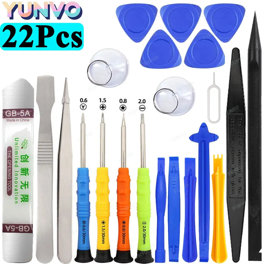 Professional Mobile Phone Repair Tool Kit, Precision Screwdriver Set for iPhone Android, Multi-Function Disassembly Opening Tool