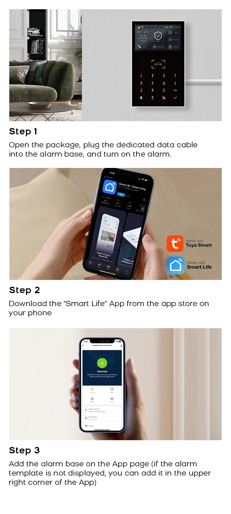 4G Smart Alarm Security System | Tuya App-Controlled Protection Kit Tidesmit