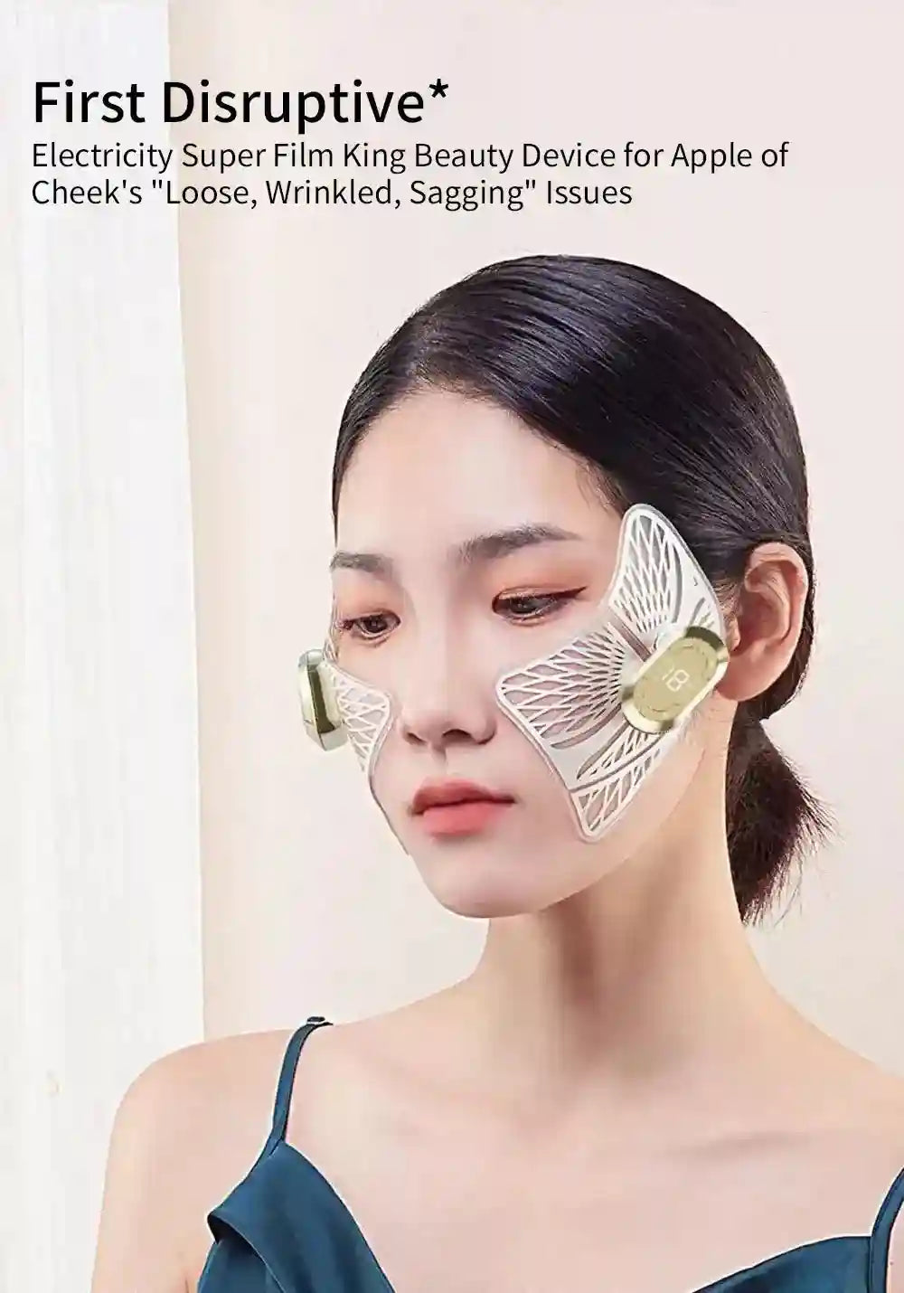 Microcurrent Eye Massager for Facial Lifting and Dark Circles Eye Massage Instrument Tidesmit