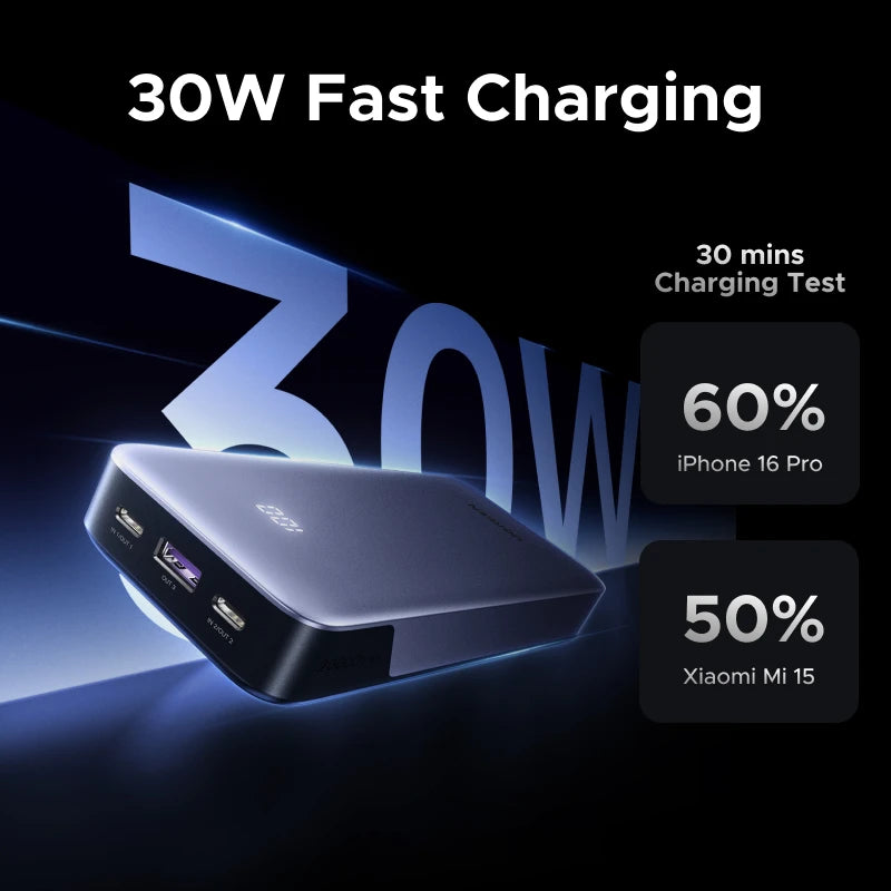 Portable Power Bank 20000mAh 30W Fast Charger with PD Delivery Tidesmit