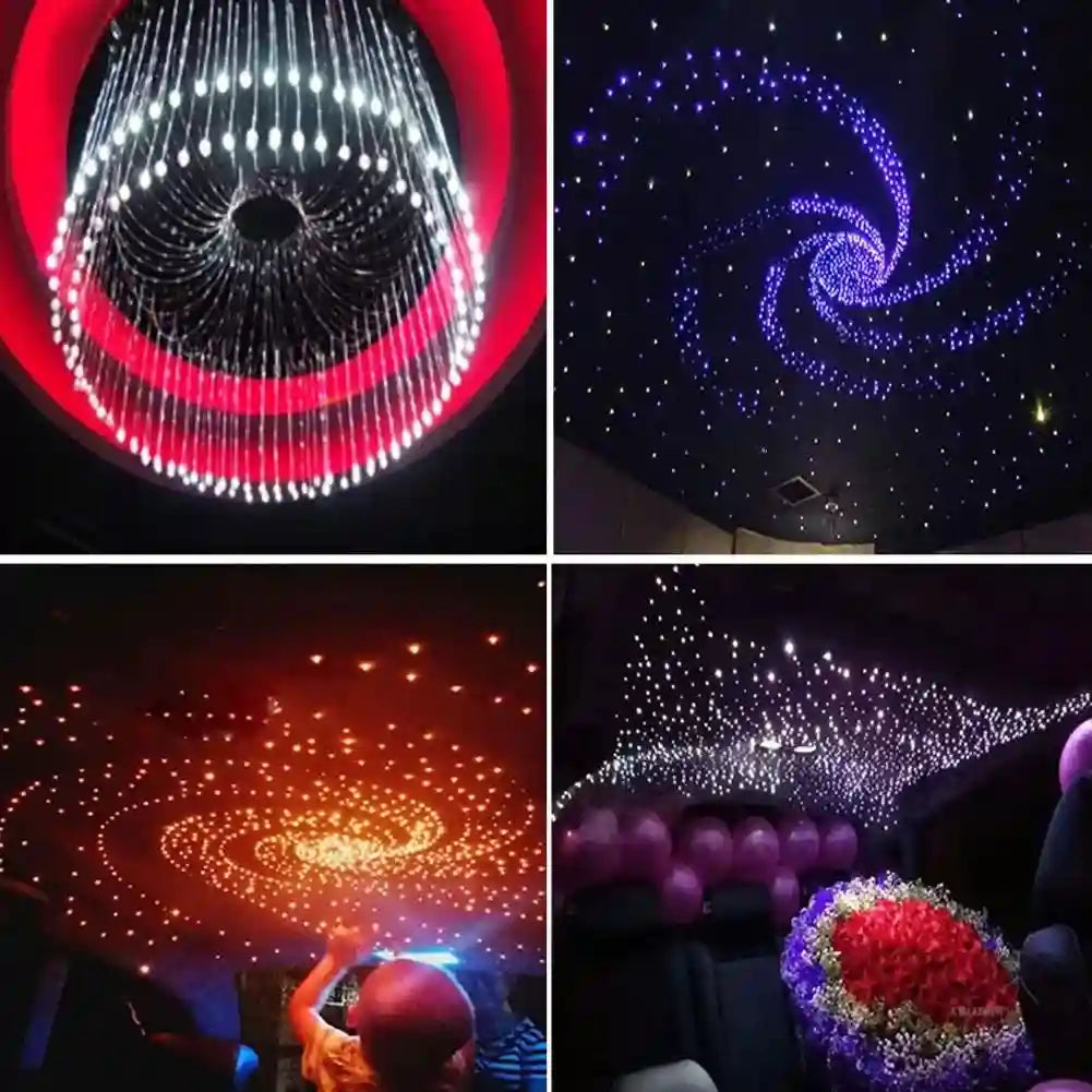 Fiber Optic Starry Sky Car Atmosphere Lamp - RGB LED Lighting Kit Tidesmit