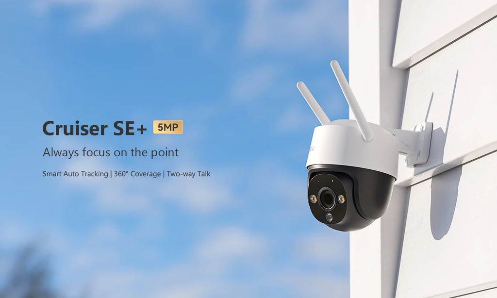 IMOU 2PCS Cruiser SE+ 5MP Set Wi-Fi Camera Smart Color Night Vision IP66 Outdoor Security 360° Coverage Smart Auto Tracking