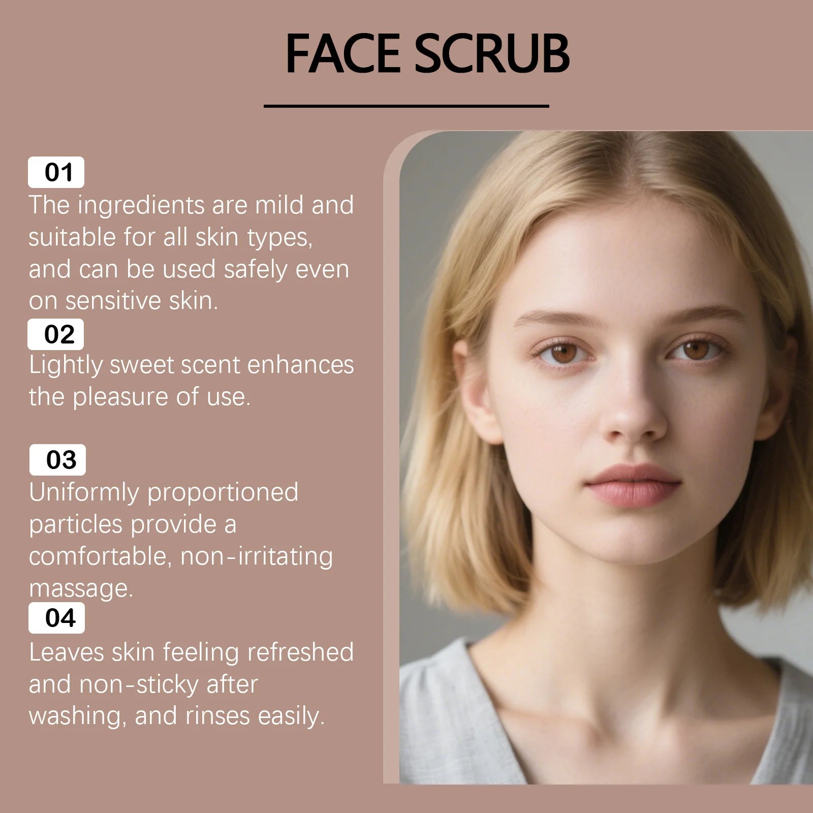 Vanilla Coffee Facial Scrub - Deep Cleansing Exfoliator (120g) Scrubs Treatments Tidesmit