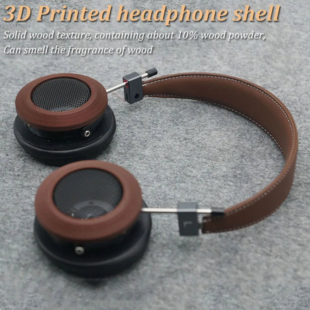 HIFI Retro Open Back Wood Headphones | Wired Studio Monitor - Tidesmit Tidesmit