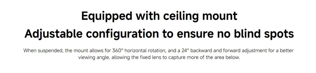 Xiaomi Smart Camera C300 Dual Lens PTZ 360° AI Detection 3 Million Pixels Full Color Night Vision WiFi 6 Home Security Mi Home C