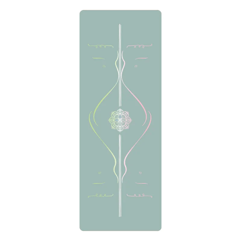Professional PU Natural Rubber Yoga Mat, Non-Slip Grip Thickened Shock-Absorbing Exercise Dance Fitness Mat
