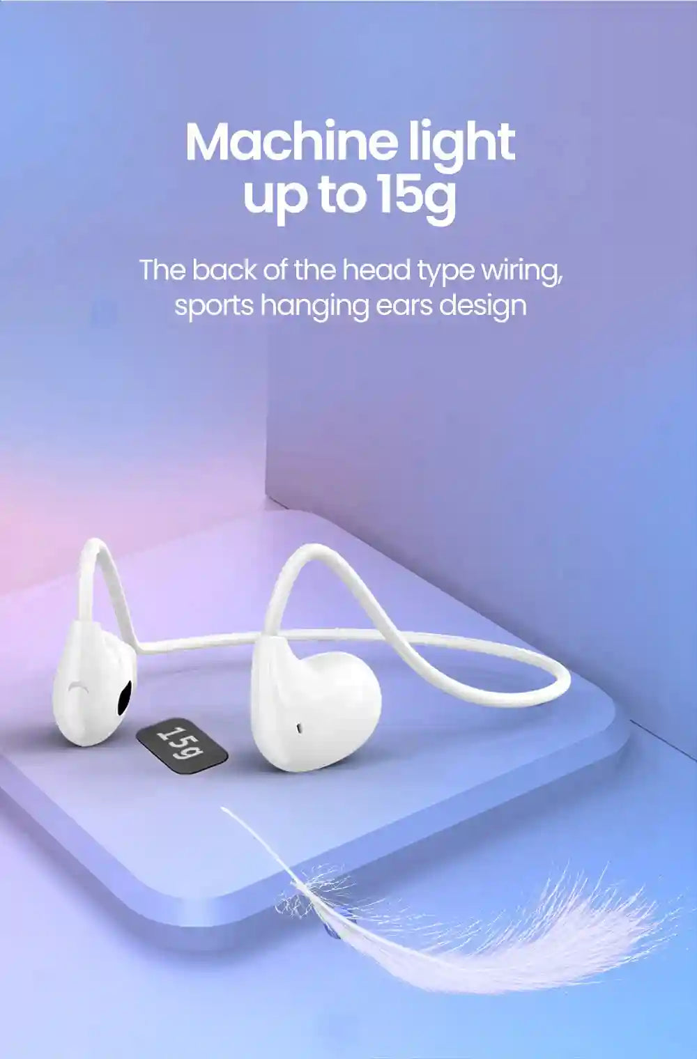 Wireless Sport Headphones: Air Conduction Earbuds for Active Training Tidesmit