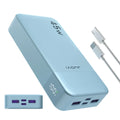 20000mAh Portable Charger - 45W Fast Charging Power Bank with LED Blue 20000mah Tidesmit