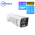 Movols 5MP/4K Video Surveillance Security POE Camera for POE System