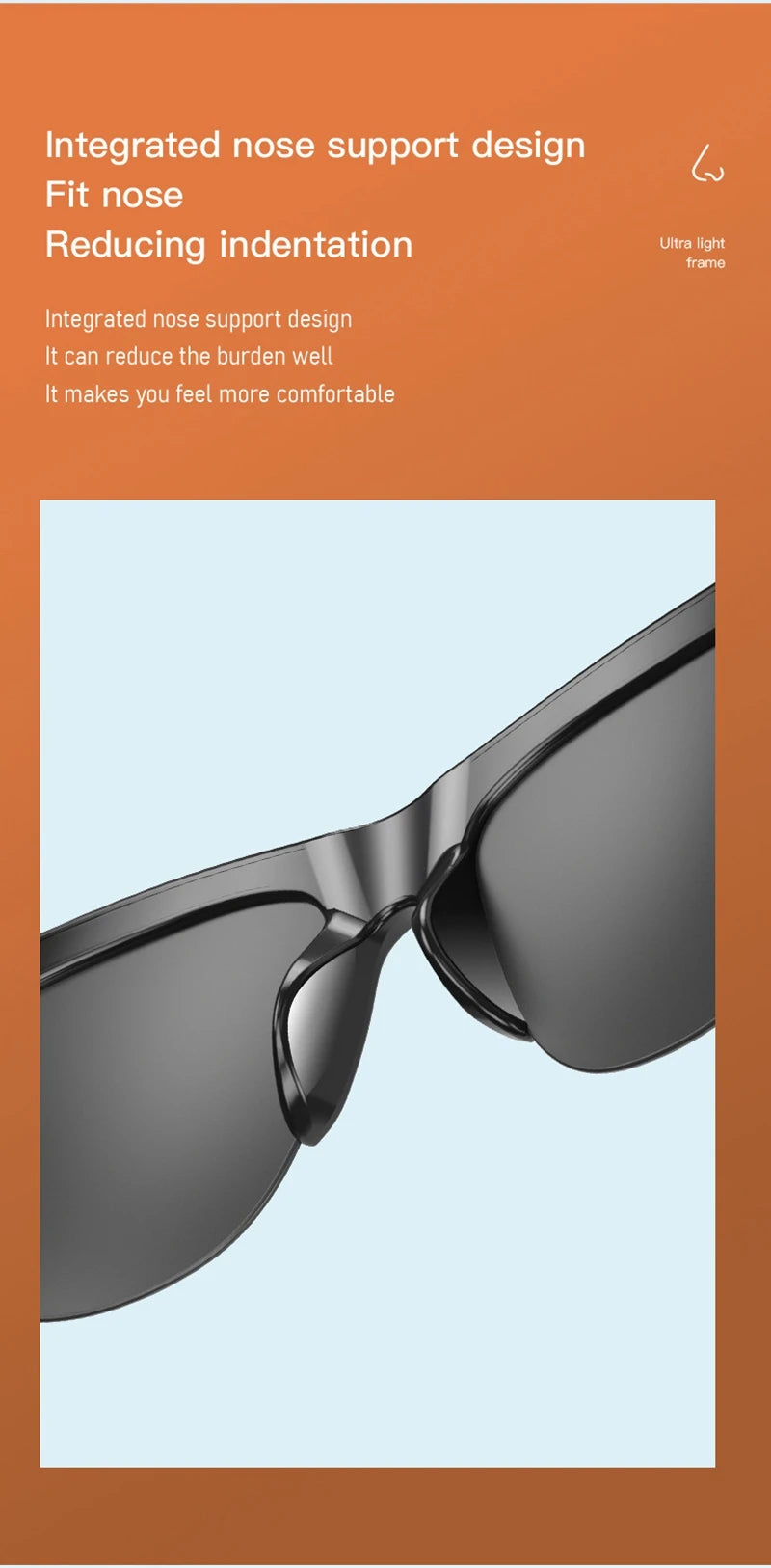 Bluetooth Smart Glasses with Spatial Audio - Black Matte Finish Tidesmit
