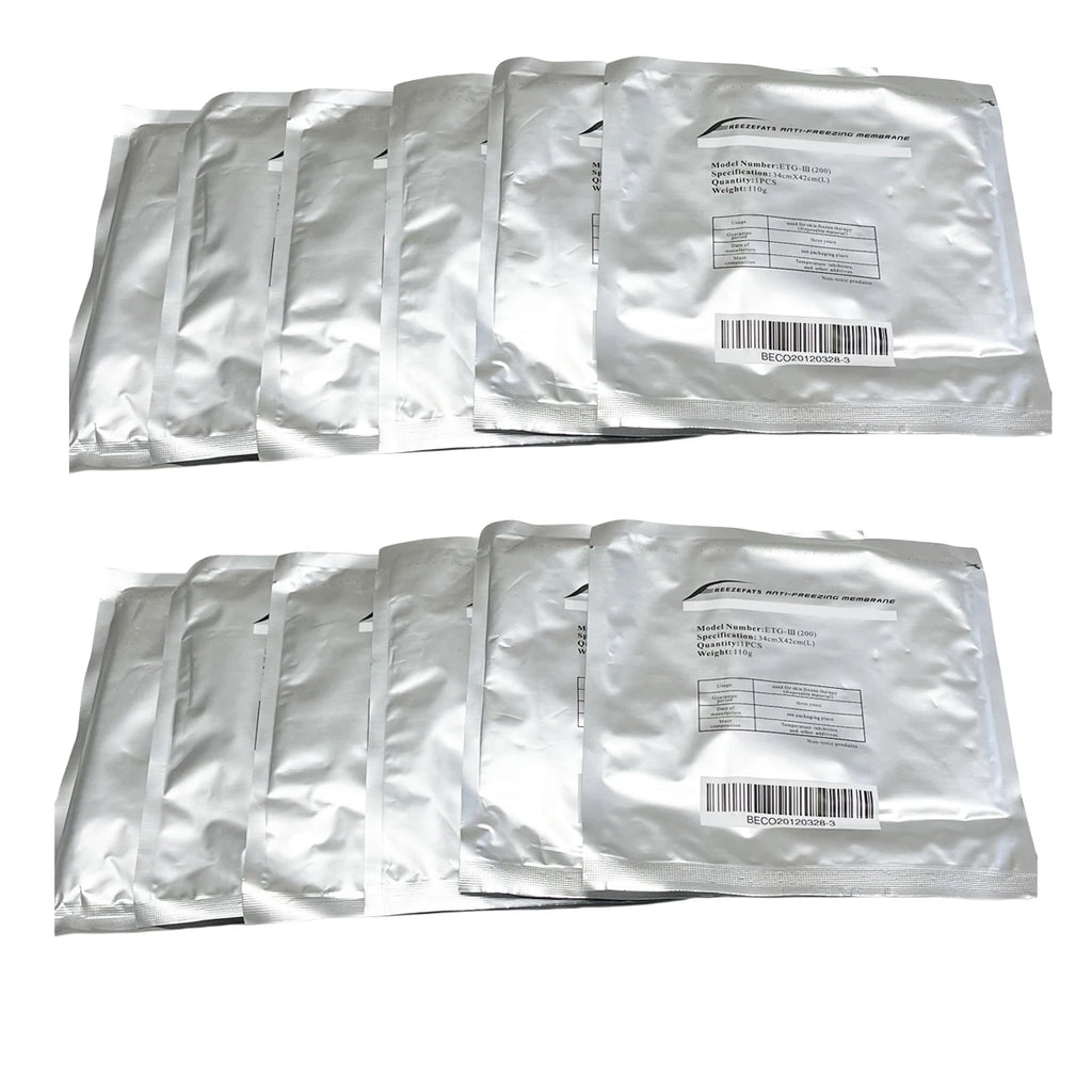Fat Freezing Membranes for Cryolipolysis - Professional Grade 10 Pack Scrubs Treatments Tidesmit