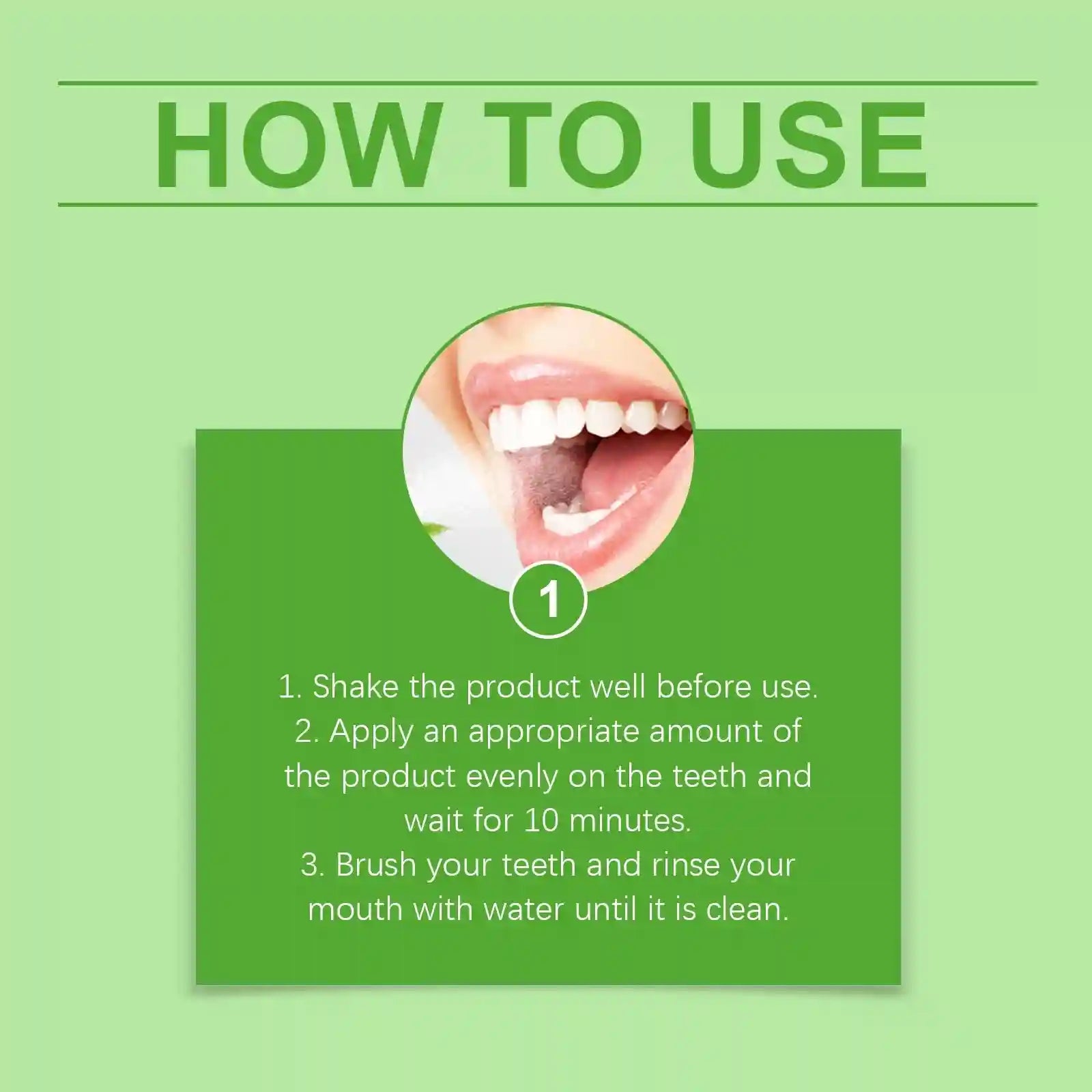 Tidesmit teeth whitening liquid drops for plaque removal, enamel protection, and gum pain relief