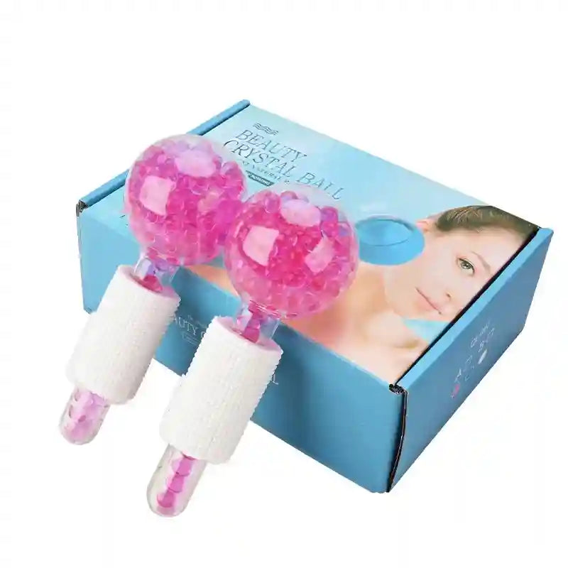Ice Globe Face Massager for Skin Cooling & Soothing | Tidesmit Eye Massage Instrument pink. Tidesmit