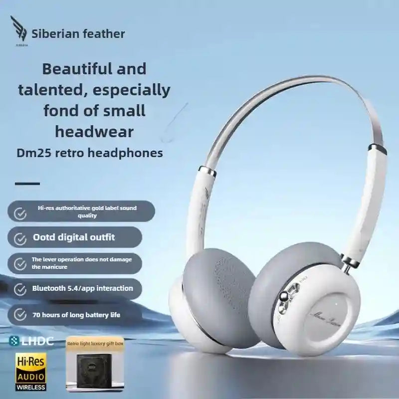 Wireless Bluetooth Gaming Headphones with Active Noise Cancellation White Tidesmit