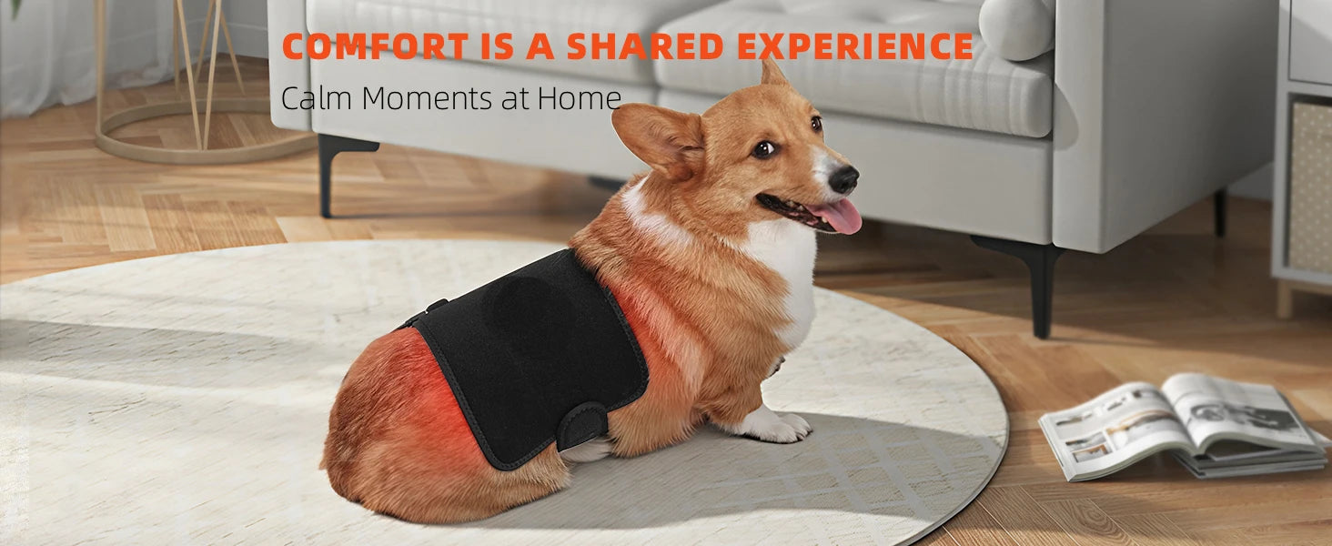 Red Light Therapy Belt for Back and Waist Portable Infrared Therapy Pad Featuring 660nm and 850nm Wavelength LED Lights