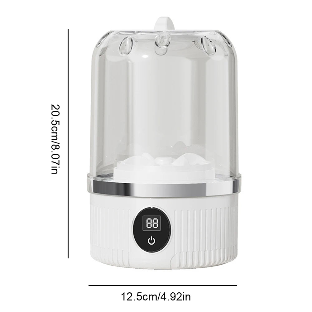 Tidesmit portable 1L wireless electric mini washing machine for underwear and socks in compact white design
