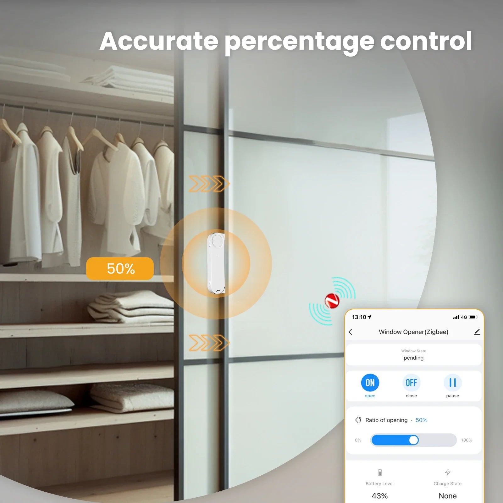 Zigbee Smart Window Pusher | Automatic Solar Powered Window Opener Tidesmit