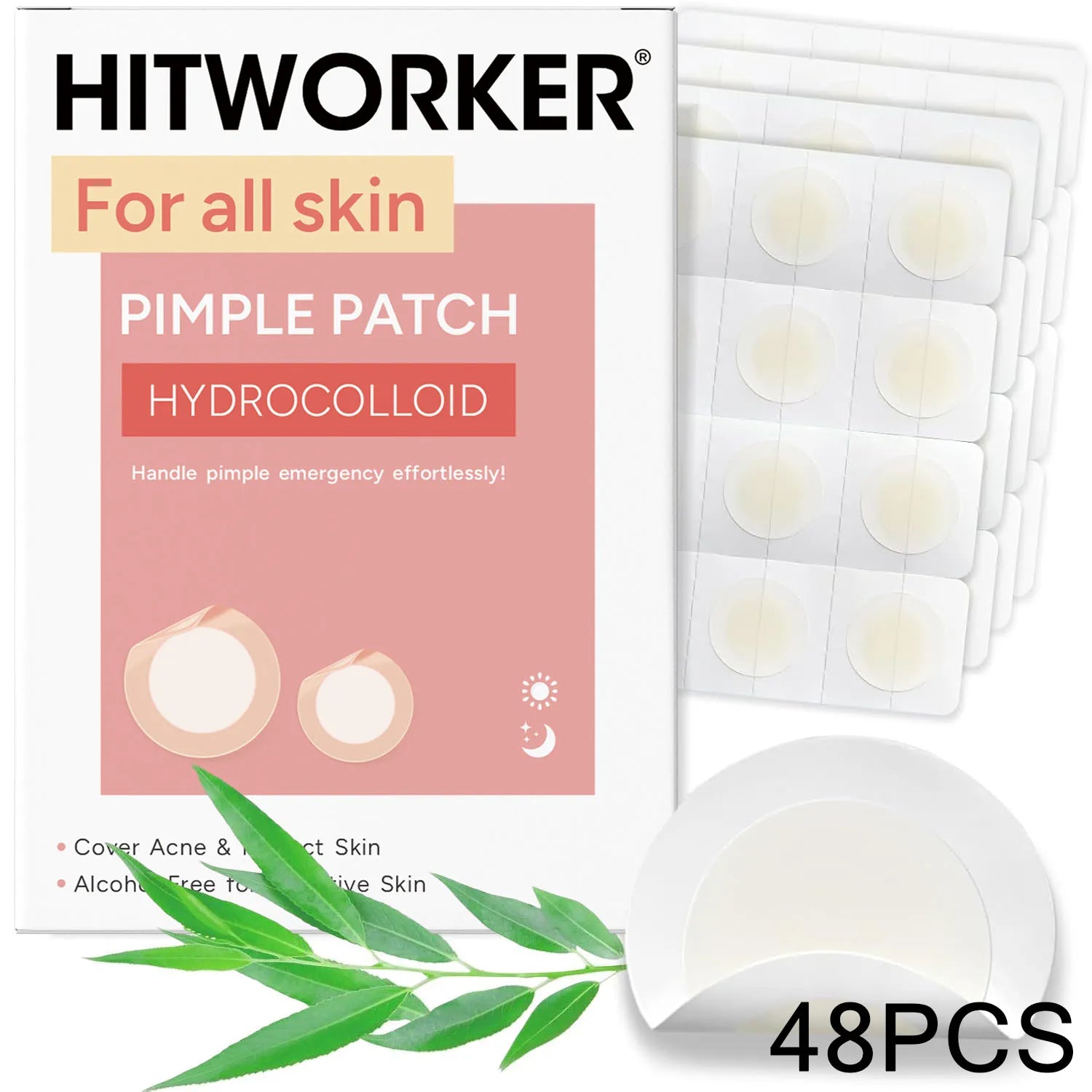 Invisible Waterproof Hydrocolloid Acne Patch for Facial Cleansing Care Essence Tool Accessory Suitable for All Skin Types
