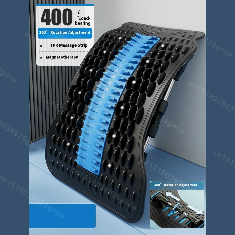 Back Stretcher for Lumbar Pain Relief with 12 Magnetic Acupressure Points Relaxation Treatment Tidesmit
