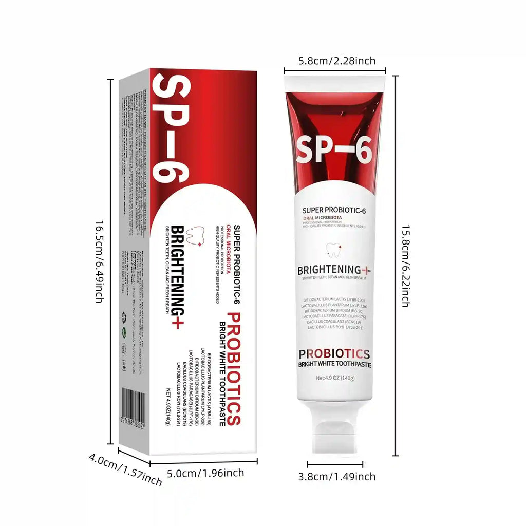 Tidesmit 140g SP-6 Probiotic Teeth Whitening Toothpaste for plaque removal and fresh breath
