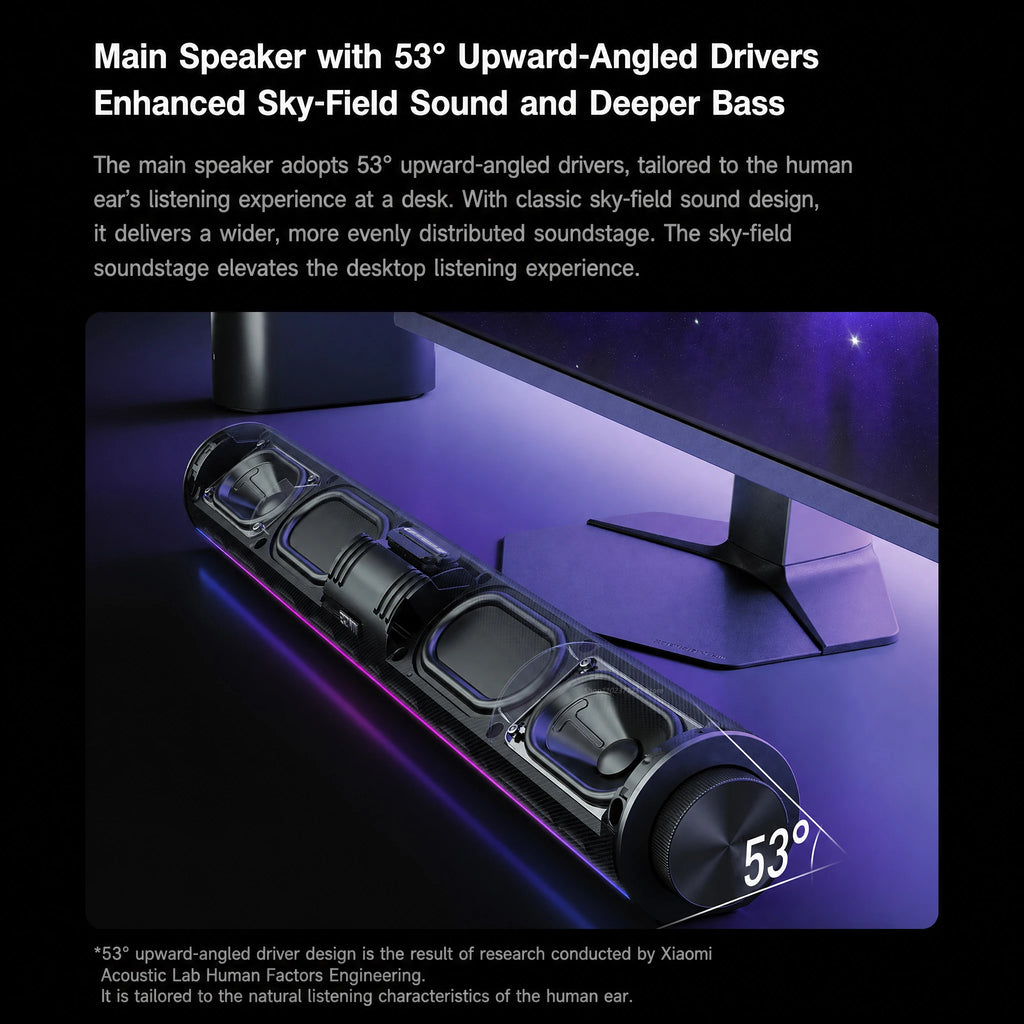NEW Mijia REDMI Computer Speaker 2 Pro Set Four-Unit Two-Channel Stereo RGB Ambient Light Bluetooth 5.0 Built-in Microphone CN