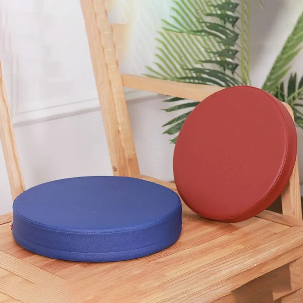 Simple Japanese Style Leather Round Cushion Thicken Soft Floor Cushion Waterproof Meditation Window Pillow for Home