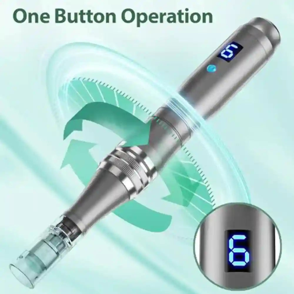 Microneedling Pen Kit for Lip Care with 22 Replaceable Cartridges Lip Care Tidesmit
