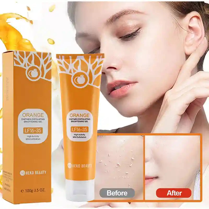 Orange Exfoliating Gel 100g | Deep Pore Cleanser & Skin Brightening Scrubs Treatments Tidesmit