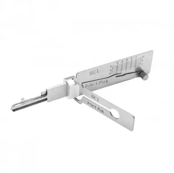 Stainless Steel Precision Tool SS001 Pro O-ring Pickup Kit Hook Tool Maintenance Repair Kit Key Decoder Only for Straight Groove