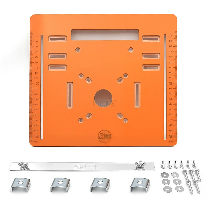 Circular Saw Base Plate 90° Flat 45° Oblique Cutting Trimming Machine Base Plate Woodworking Benches Router Flip Plate Trimming