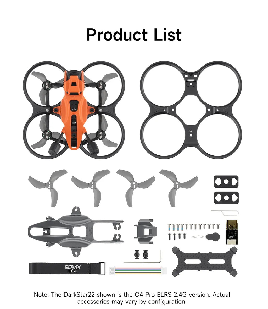 DarkStar22 2.2 Inch CineWhoop FPV Drone | O4 Pro ELRS 2.4G Tidesmit