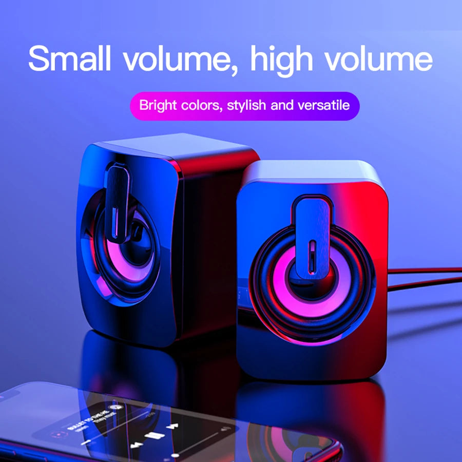 Mini Speaker For Computer PC Laptop Desktop Caixa De Som Sound Box Music Audio System Column Coluna Stereo Set Bocina Acoustics