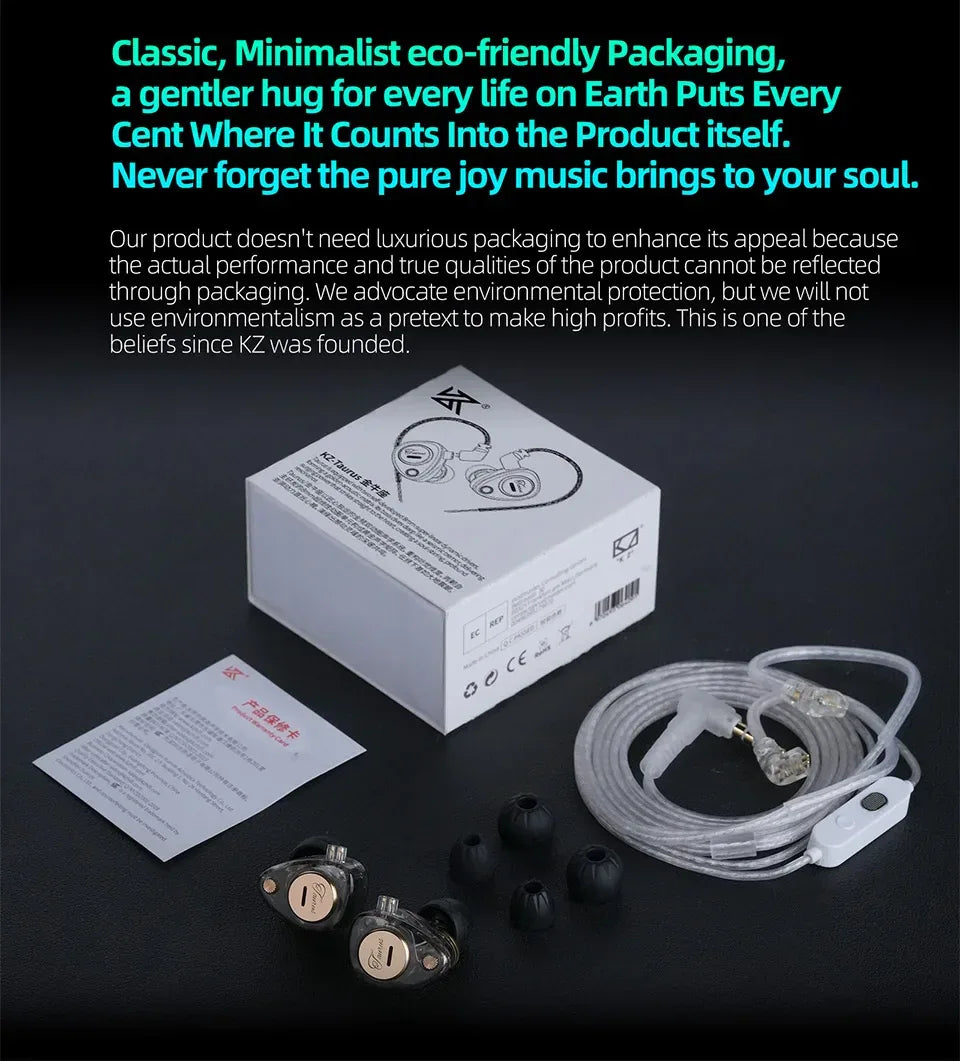 Tidesmit Dual Dynamic Driver Wired Earphones With Microphone Tidesmit
